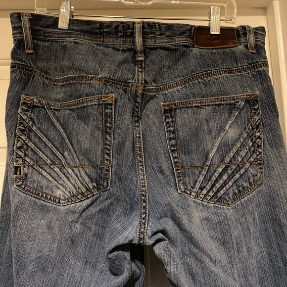 Y2K Akademiks Wide Leg Jeans Embroidered Pockets Men’s Size 36 - Picture 8 of 12